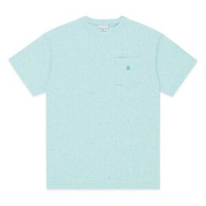 Teddy Fresh Light Mint Green Speckled Pocket Tee Unisex Size L